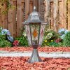 Lignac Lampada con piedistallo, Illuminazione viale Nero, Argento, 1-Luce