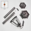 Lignac Illuminazione viale Nero, Argento, 1-Luce