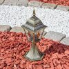 Naofe Lampada con piedistallo, Illuminazione viale Marrone, Oro, 1-Luce