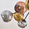 Ripoll Plafoniera, Lampada a sfera Oro, Ramato, Grigio fumo, 10-Luci