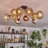 Ripoll Plafoniera, Lampada a sfera Oro, Chiaro, Ramato, Grigio fumo, 10-Luci