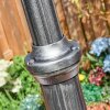 Lignac Lampione multibraccia, Illuminazione viale Nero, Argento, 2-Luci