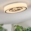 Jalon Plafoniera, Panel LED Bianco, 1-Luce, Telecomando