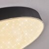Elmar Plafoniera, Panel LED Nero, 1-Luce