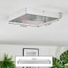 Esmar Plafoniera, Panel LED Argento, 1-Luce