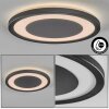 Gelan Plafoniera, Panel, Applique LED Nero, Bianco, 1-Luce