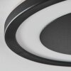 Gelan Plafoniera, Panel, Applique LED Nero, Bianco, 1-Luce
