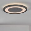 Gelan Plafoniera, Panel, Applique LED Nero, Bianco, 1-Luce