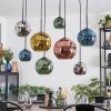 Ripoll Lampadario a sospensione, Lampada a sfera, Lampada a sospensione Blu, Cromo, Oro, Verde, Ramato, Grigio fumo, 8-Luci