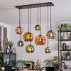 Ripoll Lampadario a sospensione, Lampada a sfera, Lampada a sospensione Blu, Cromo, Oro, Verde, Ramato, Grigio fumo, 8-Luci