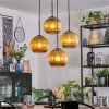 Koyoto Lampadario a sospensione, Lampada a sfera, Lampada a sospensione a cluster Oro, 4-Luci