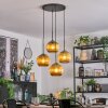 Koyoto Lampadario a sospensione, Lampada a sfera, Lampada a sospensione a cluster Oro, 4-Luci