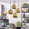 Koyoto Lampadario a sospensione, Lampada a sfera, Lampada a sospensione a cluster Oro, 4-Luci