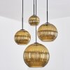 Koyoto Lampadario a sospensione, Lampada a sfera, Lampada a sospensione a cluster Oro, 4-Luci
