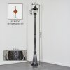 Lignac Lampione multibraccia, Illuminazione viale Nero, Argento, 1-Luce
