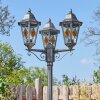 Lignac Lampione multibraccia, Illuminazione viale Nero, Argento, 3-Luci