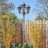 Lignac Lampione multibraccia, Illuminazione viale Nero, Argento, 3-Luci