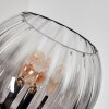 Koyoto Lampada a sfera, Lampada da terra Ambrato, Chiaro, Grigio fumo, 3-Luci
