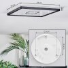 Simonstorp Plafoniera, Panel LED Nero, Bianco, 1-Luce