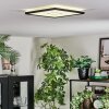 Simonstorp Plafoniera, Panel LED Nero, Bianco, 1-Luce