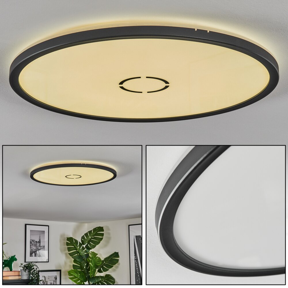 Simonstorp Plafoniera, Panel LED Nero, Bianco, 1-Luce main product photo
