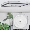 Simonstorp Plafoniera, Panel LED Nero, Bianco, 1-Luce