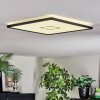 Simonstorp Plafoniera, Panel LED Nero, Bianco, 1-Luce