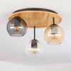 Koyoto Plafoniera, Lampada a sfera 40 cm Écru, Nero, 3-Luci