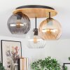 Koyoto Plafoniera, Lampada a sfera 40 cm Écru, Nero, 3-Luci