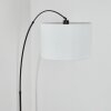 Soungou Lampada da terra Cromo, Nero, 1-Luce