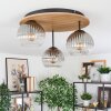 Koyoto Plafoniera, Lampada a sfera 40 cm Écru, Nero, 3-Luci