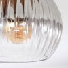 Koyoto Plafoniera, Lampada a sfera 40 cm Écru, Nero, 3-Luci