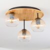 Koyoto Plafoniera, Lampada a sfera 40 cm Écru, Nero, 3-Luci