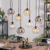 Koyoto Lampadario a sospensione, Lampada a sfera, Lampada a sospensione Ambrato, Chiaro, Grigio fumo, 8-Luci