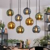 Koyoto Lampadario a sospensione, Lampada a sfera, Lampada a sospensione Blu, Oro, Verde, 8-Luci