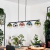Gastor Lampadario a sospensione, Lampada a sfera, Lampada a sospensione Blu, Cromo, Verde, Chiaro, Ramato, Grigio fumo, 5-Luci