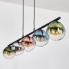 Gastor Lampadario a sospensione, Lampada a sfera, Lampada a sospensione Blu, Cromo, Verde, Chiaro, Ramato, Grigio fumo, 5-Luci