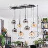 Ripoll Lampadario a sospensione, Lampada a sfera, Lampada a sospensione Ambrato, Chiaro, Grigio fumo, 8-Luci