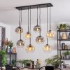 Ripoll Lampadario a sospensione, Lampada a sfera, Lampada a sospensione Ambrato, Chiaro, Grigio fumo, 8-Luci