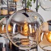 Koyoto Lampadario a sospensione, Lampada a sfera, Lampada a sospensione Ambrato, Chiaro, Grigio fumo, 6-Luci