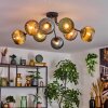 Koyoto Plafoniera, Lampada a sfera 85 cm Blu, Oro, Verde, Ramato, 8-Luci