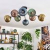 Koyoto Plafoniera, Lampada a sfera 85 cm Blu, Oro, Verde, Ramato, 8-Luci