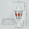 Hongkong Lampada con piedistallo, Illuminazione viale Bianco, 1-Luce