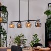 Koyoto Lampadario a sospensione, Lampada a sfera, Lampada a sospensione Ambrato, Cromo, Grigio fumo, 4-Luci