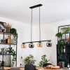 Koyoto Lampadario a sospensione, Lampada a sfera, Lampada a sospensione Ambrato, Cromo, Grigio fumo, 4-Luci