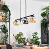 Koyoto Lampadario a sospensione, Lampada a sfera, Lampada a sospensione Ambrato, Cromo, Chiaro, Grigio fumo, 4-Luci
