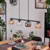Koyoto Lampadario a sospensione, Lampada a sfera, Lampada a sospensione Ambrato, Cromo, Chiaro, Grigio fumo, 4-Luci