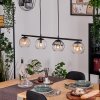 Koyoto Lampadario a sospensione, Lampada a sfera, Lampada a sospensione Ambrato, Chiaro, Grigio fumo, 4-Luci