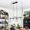 Koyoto Lampadario a sospensione, Lampada a sfera, Lampada a sospensione Ambrato, Chiaro, Grigio fumo, 4-Luci
