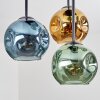 Ripoll Plafoniera, Lampada a sfera Blu, Oro, Verde, 5-Luci